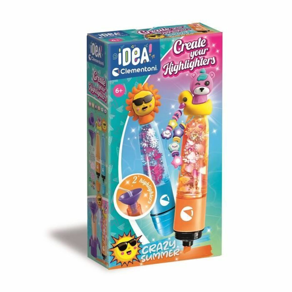 Desenha Imagens Clementoni Create your Highlighter Summer Multicolor