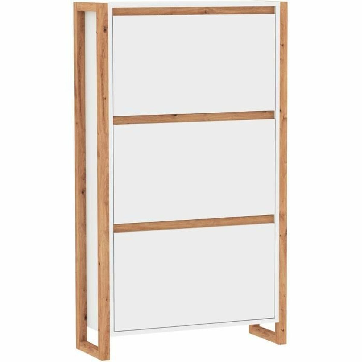 Sapateira Branco Eik 70 x 25 x 125 cm