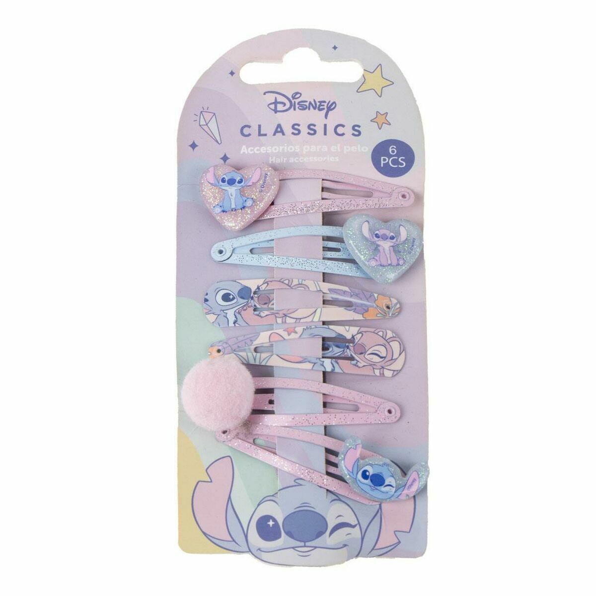 Ganchos para o Cabelo Stitch Azul
