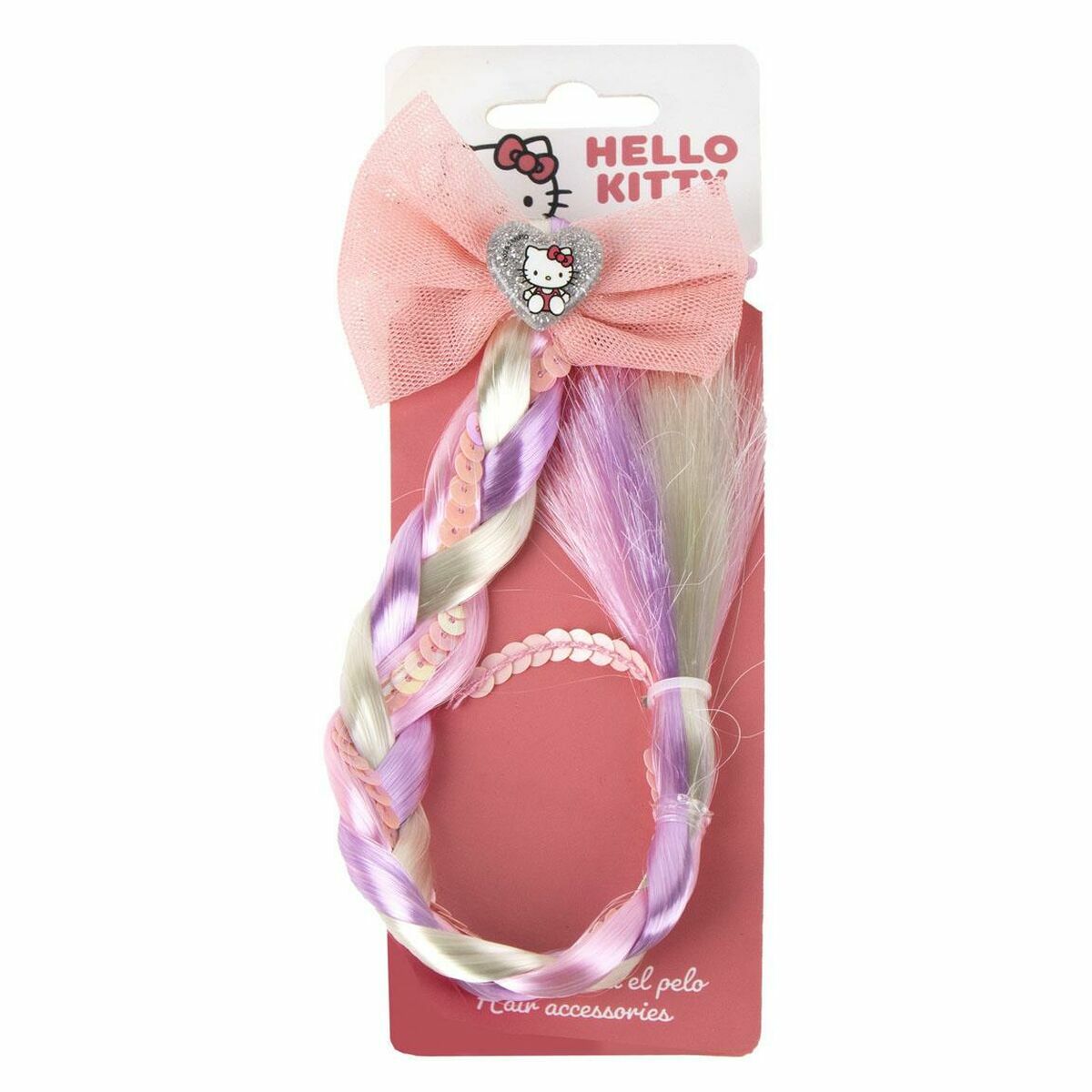 Ganchos para o Cabelo Hello Kitty Cor de Rosa