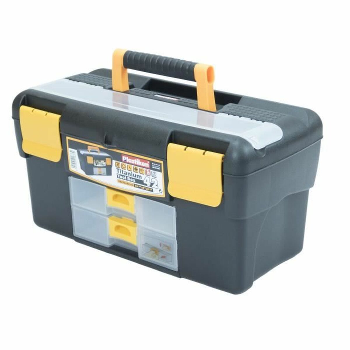 Caixa de Ferramentas Plastiken Titanium 81042 Plástico 42 x 23 x 22 cm