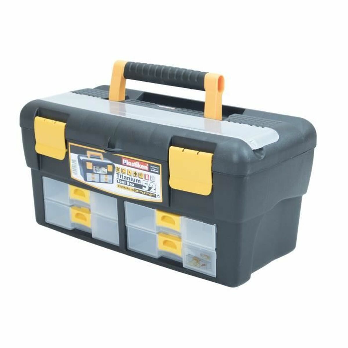Caixa de Ferramentas Plastiken Titanium 81052 Plástico 52 x 28 x 25 cm