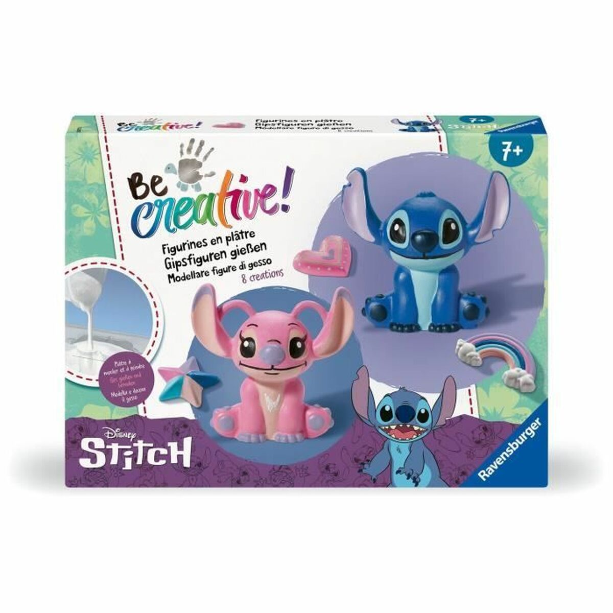 Jogo de Trabalhos Manuais Ravensburger Be Creative Stitch Multicolor
