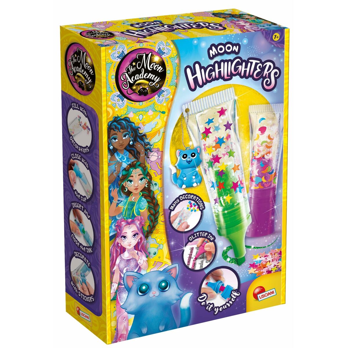 Jogo de Trabalhos Manuais Lisciani Giochi The Moon Academy Moon Highlighters Multicolor