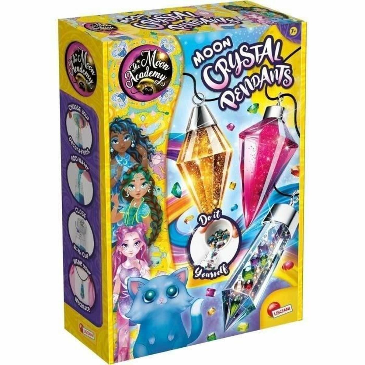 Jogo de Trabalhos Manuais Lisciani Giochi The Moon Academy Moon Crystal Pendants