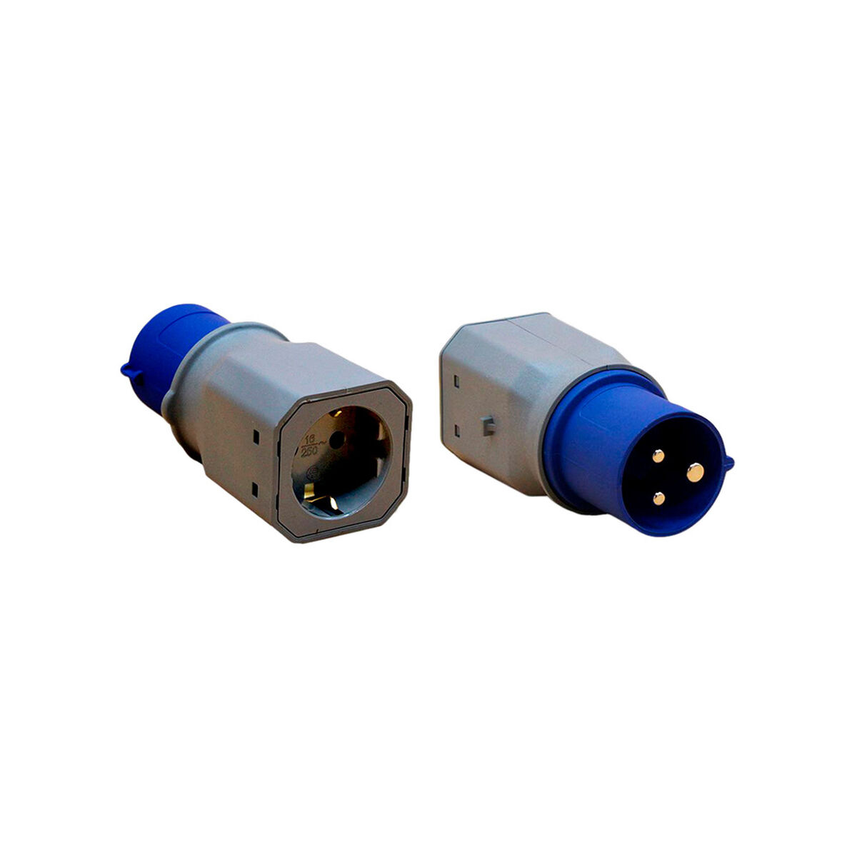 Adaptador de Corrente F-line Azul Cinzento 250 V