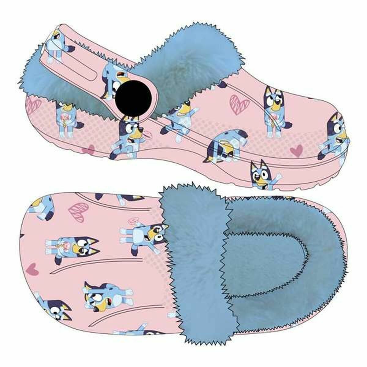 Chinelos de casa Bluey