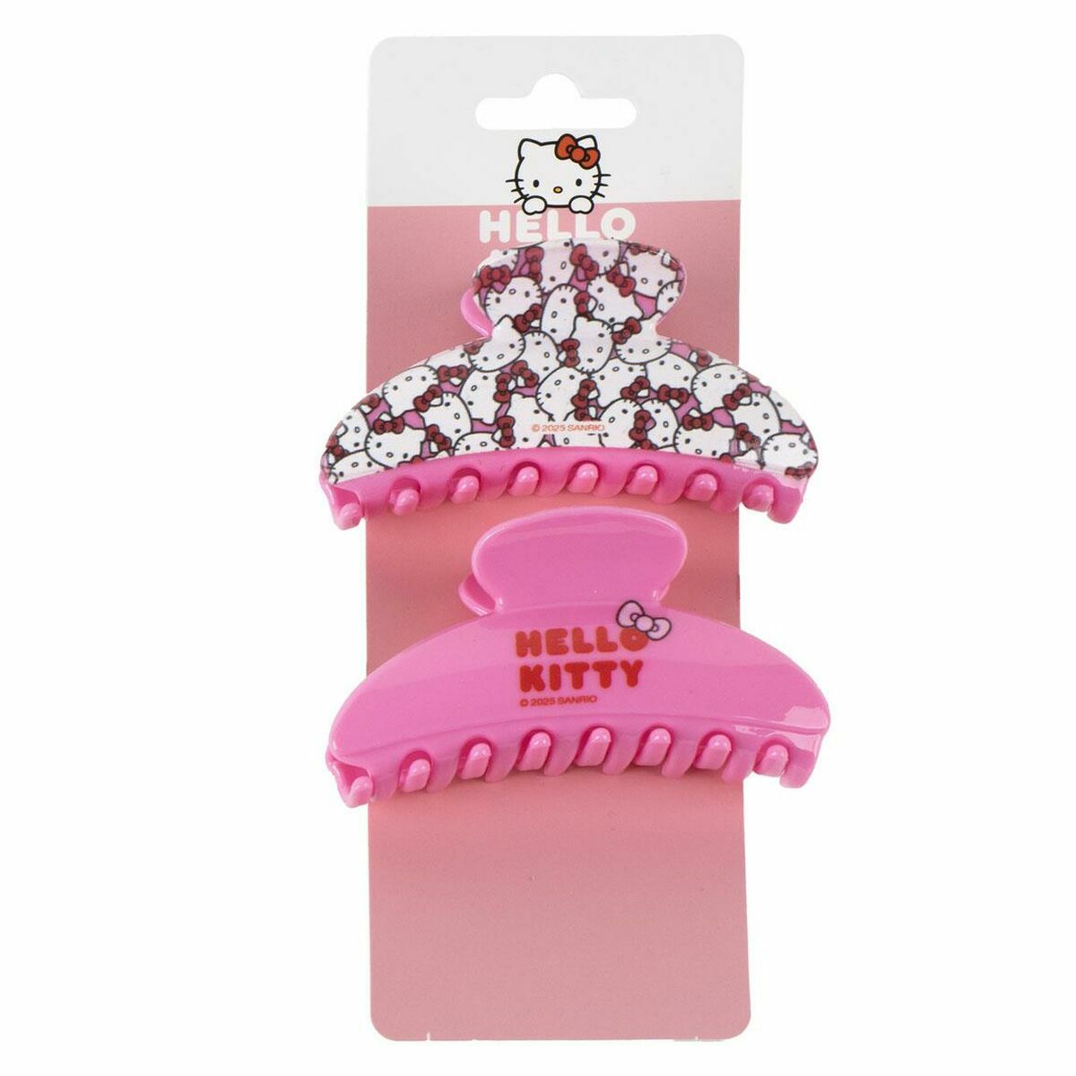 Ganchos para o Cabelo Hello Kitty Cor de Rosa