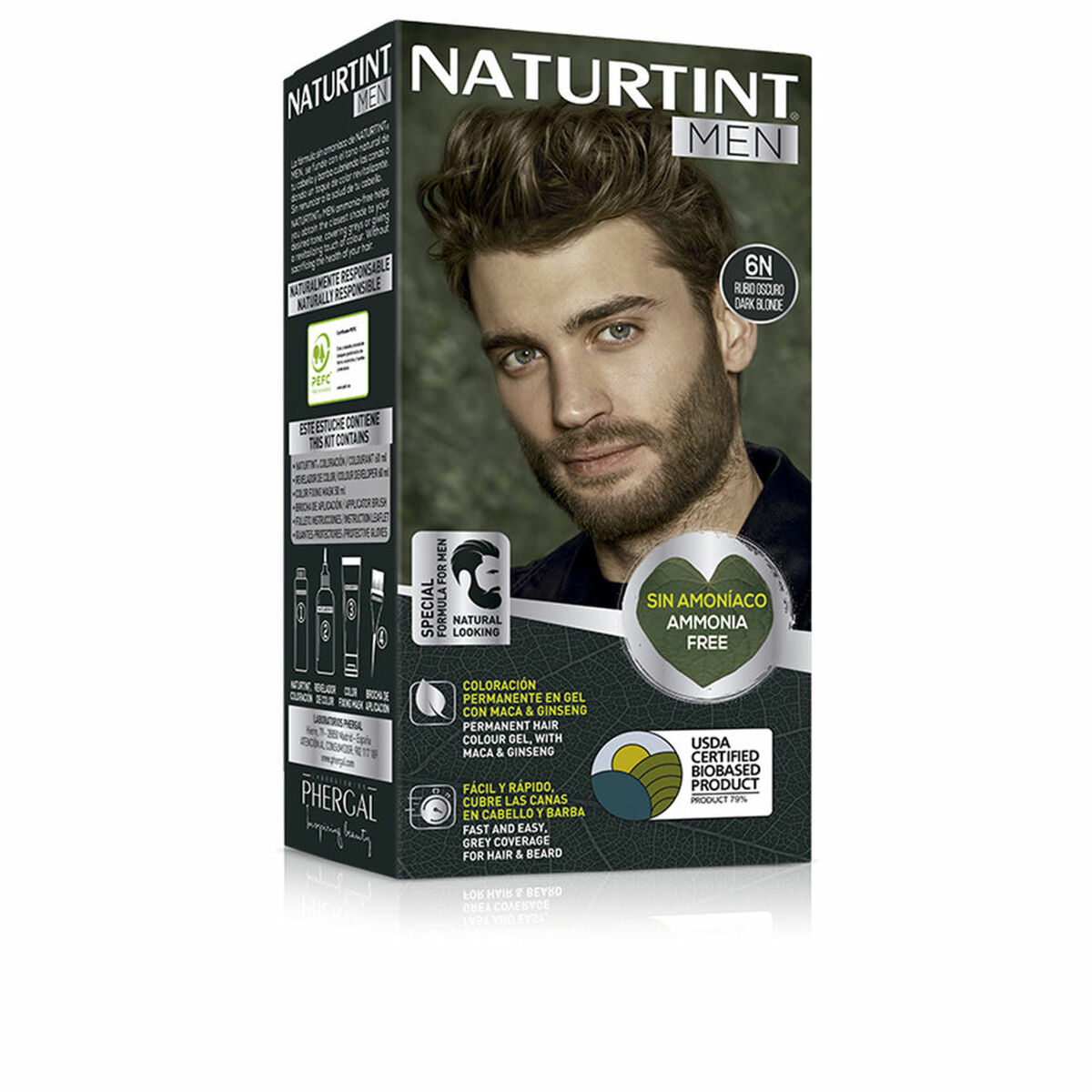 Tinta Permanente Naturtint NATURTINT MEN 6-rubio oscuro