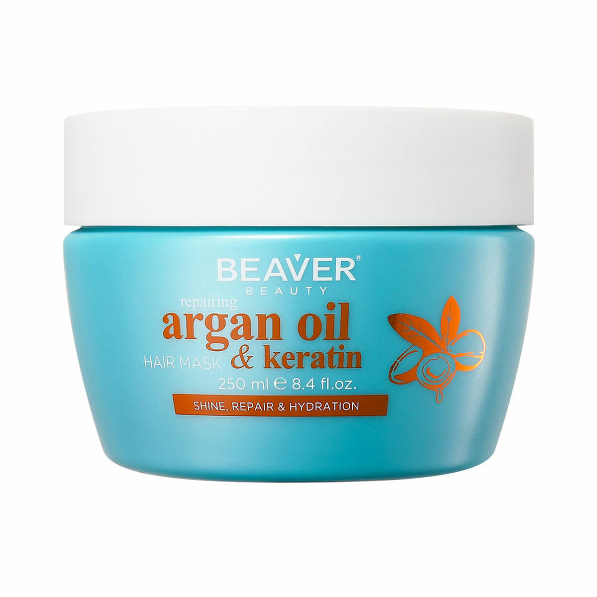 Máscara Capilar Reparadora Beaver ARGAN OIL & KERATIN 250 ml