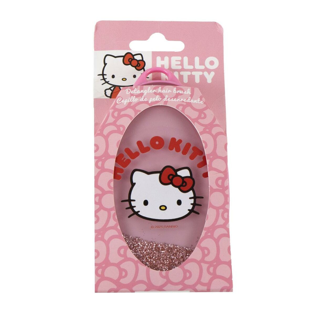 Escova Desembaraçante Hello Kitty Cor de Rosa 100 % ABS