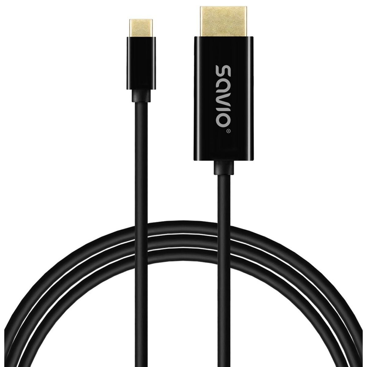 Cabo USB Savio CL-190 Preto 1 m