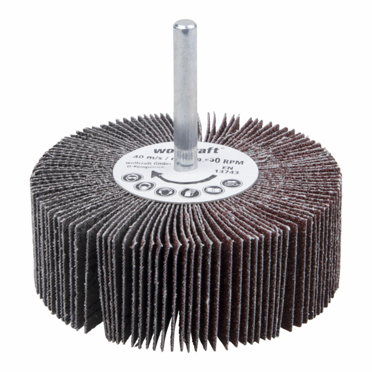 Escova de múltiplas camadas Wolfcraft GR60 Fibra sintética 80 mm