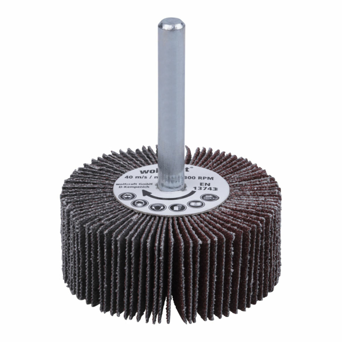 Escova de múltiplas camadas Wolfcraft GR80 Ø 50 X 20 MM Fibra sintética 80 g