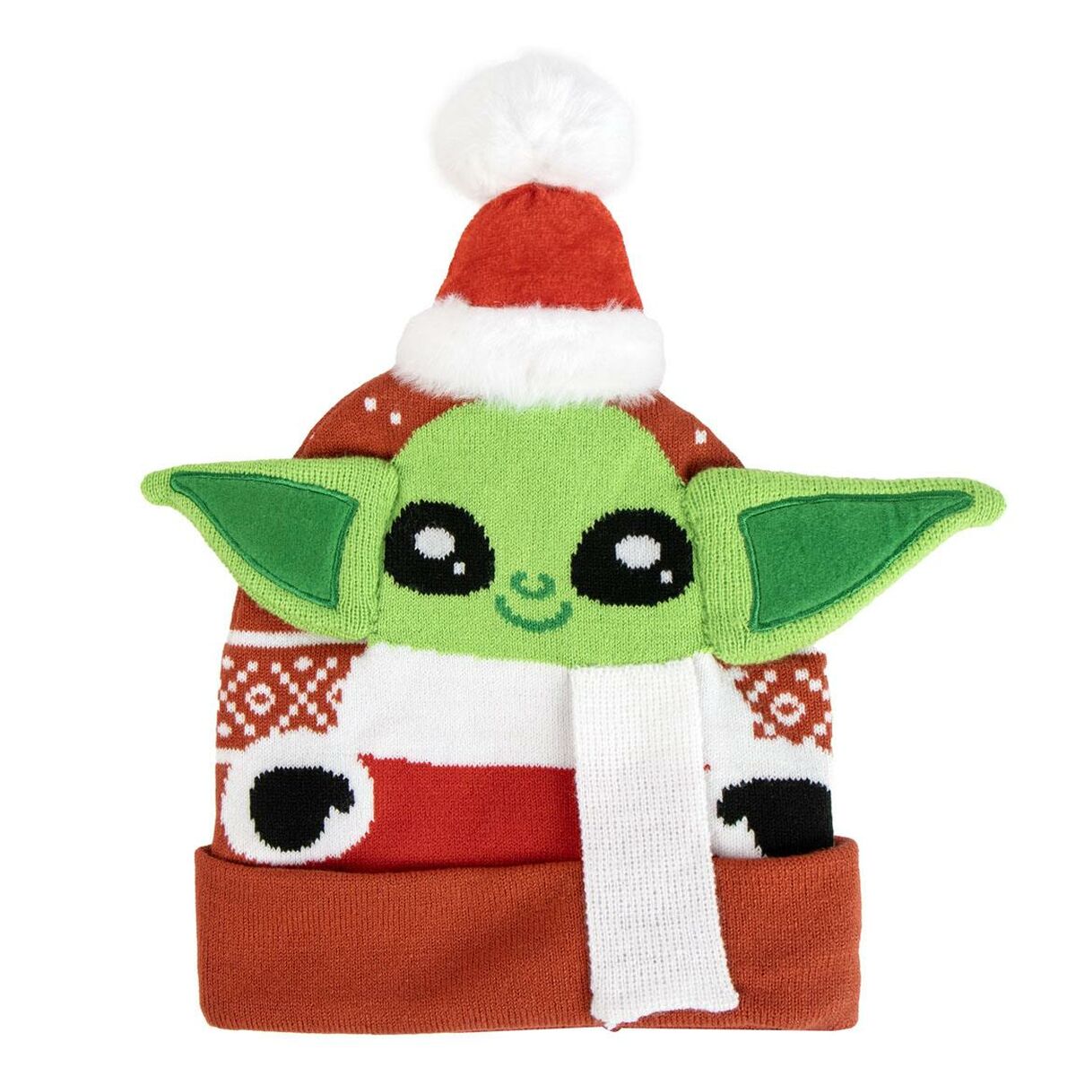 Gorro Infantil The Mandalorian Vermelho