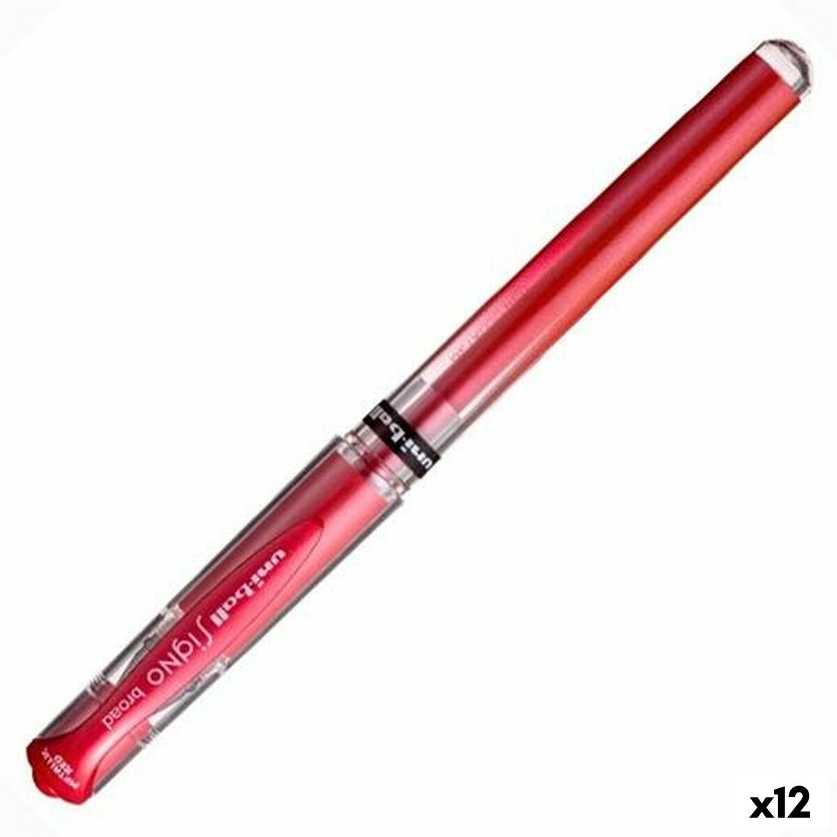 Esferográfica de gel Uni-Ball SIGNO BROAD Vermelho 0,6 mm 1,0 mm (12 Unidades)