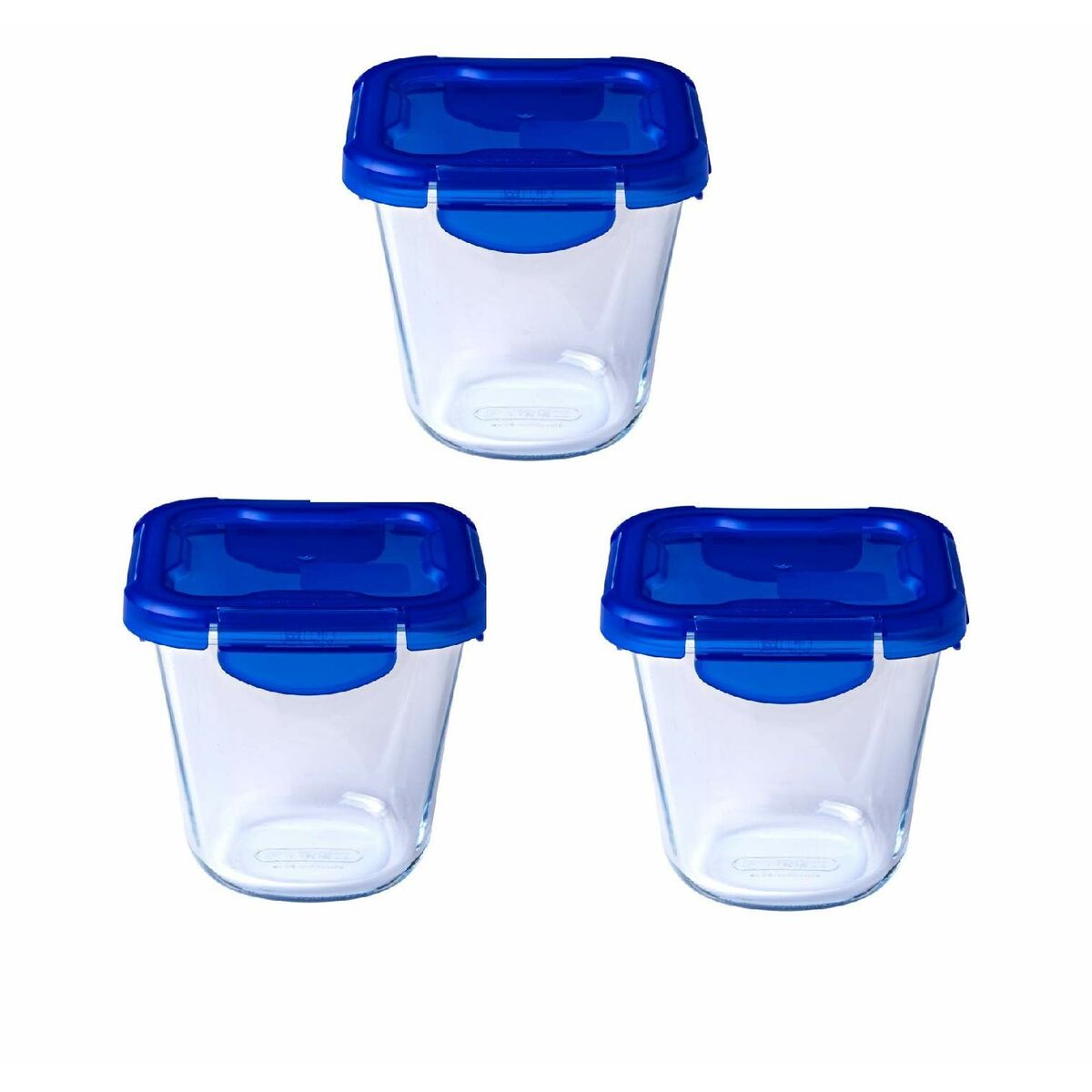 Conjunto de Lancheiras Pyrex Transparente 3 Peças