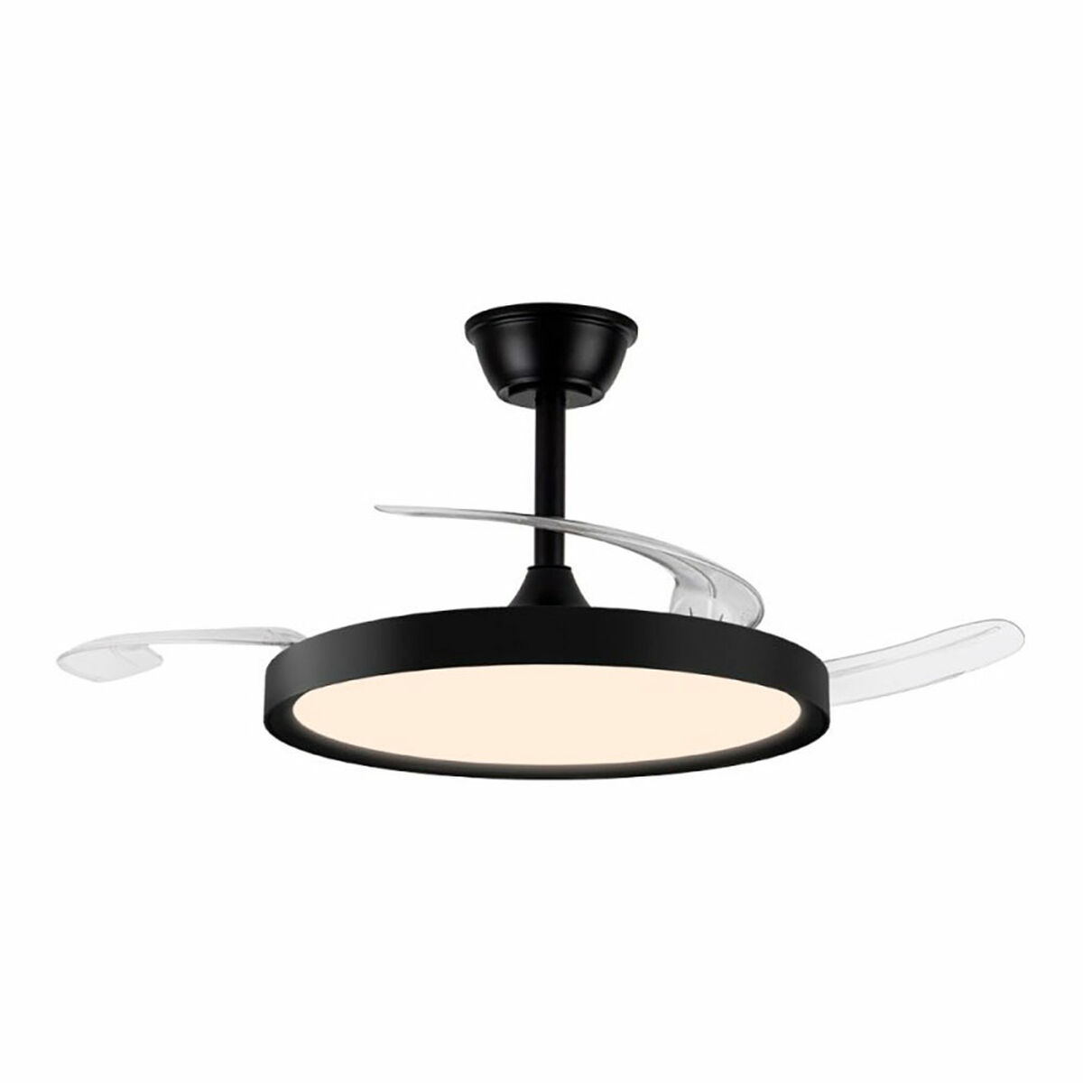 Ventilador de Teto com Luz CristalRecord Preto 43 W (3000 K) (4000 K)