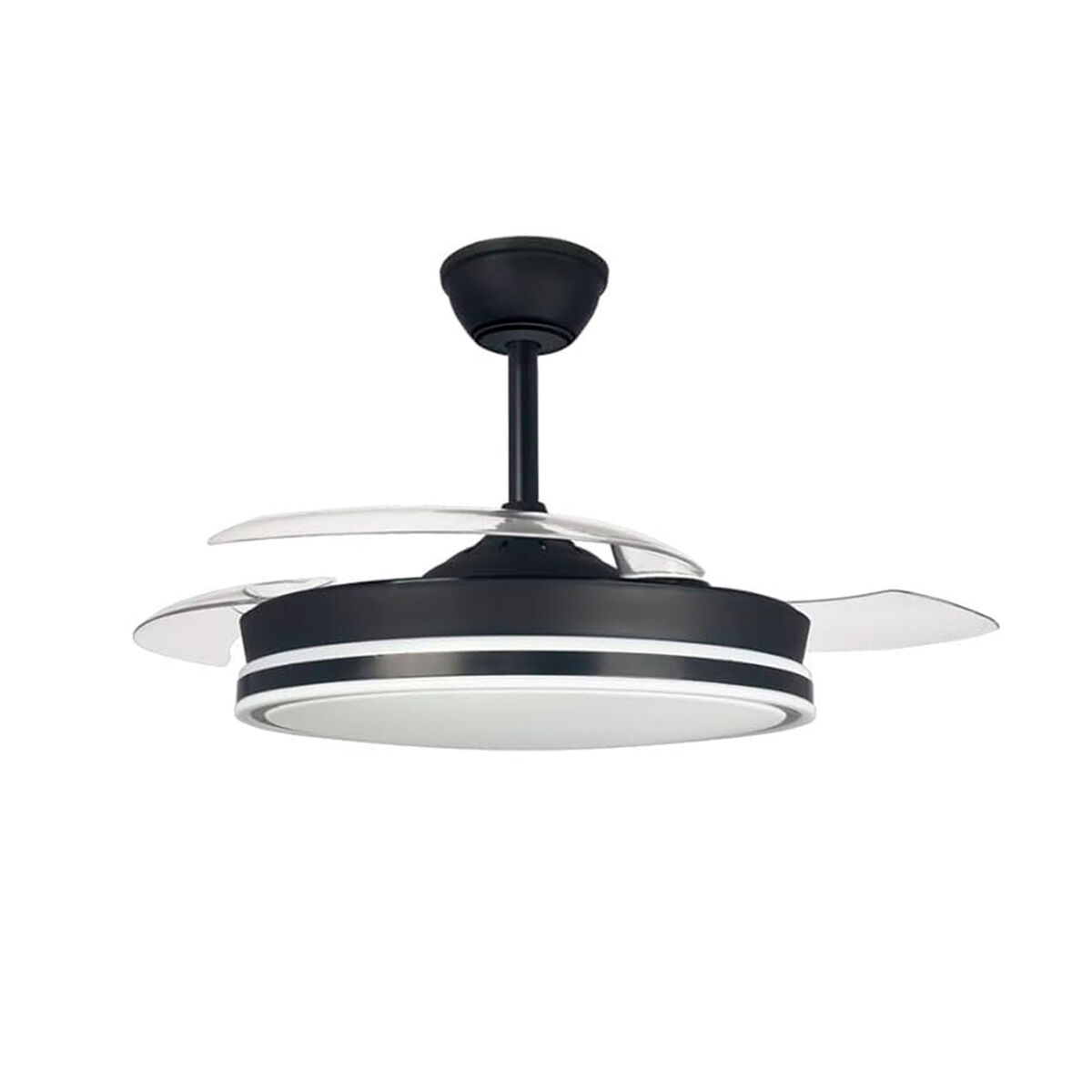 Ventilador de Teto com Luz CristalRecord Preto 38 W (3000 K) (4000 K)