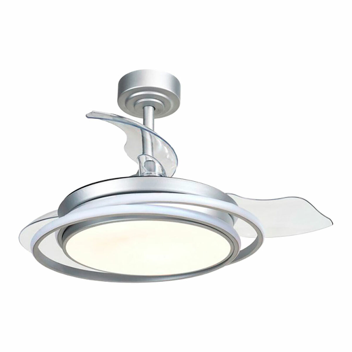 Ventilador de Teto com Luz CristalRecord Prateado 35 W (3000 K) (4000 K)