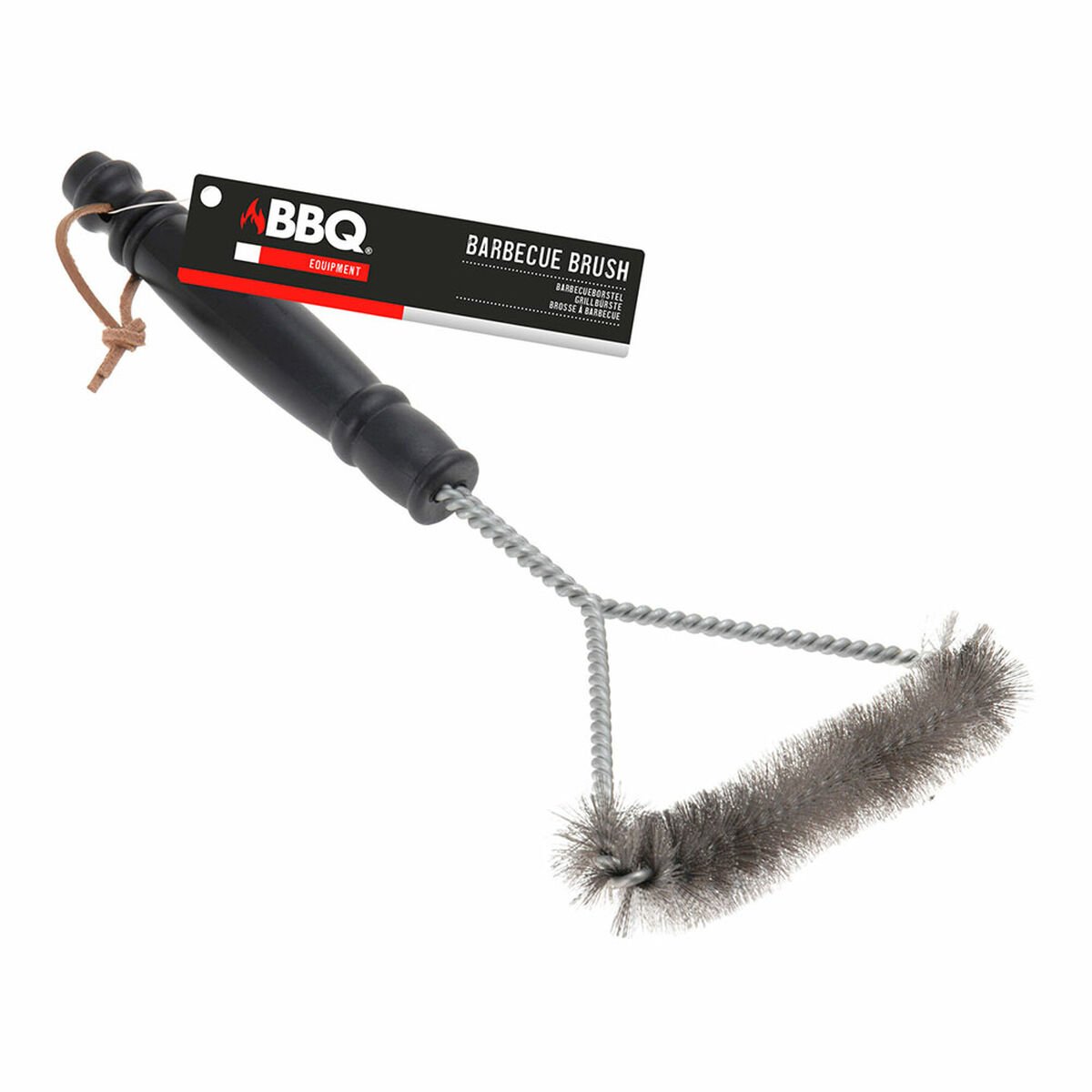 Escova de Limpeza para Grelhadores BBQ Collection 30 x 16 cm Preto Prateado