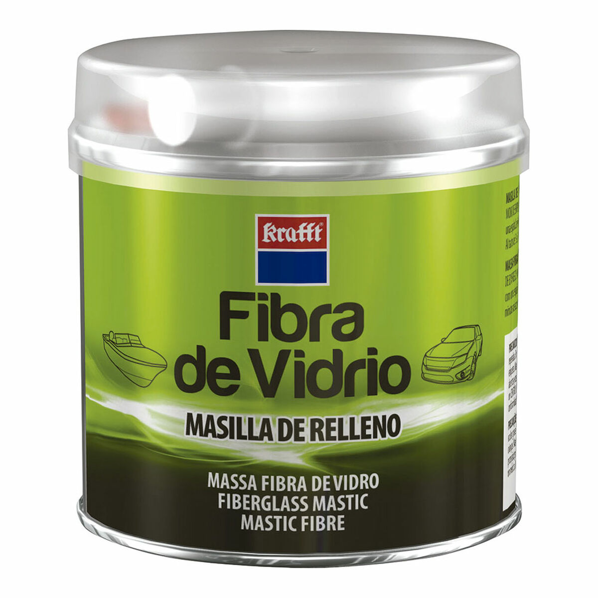 Massa de poliéster Krafft 250 g Amarelo