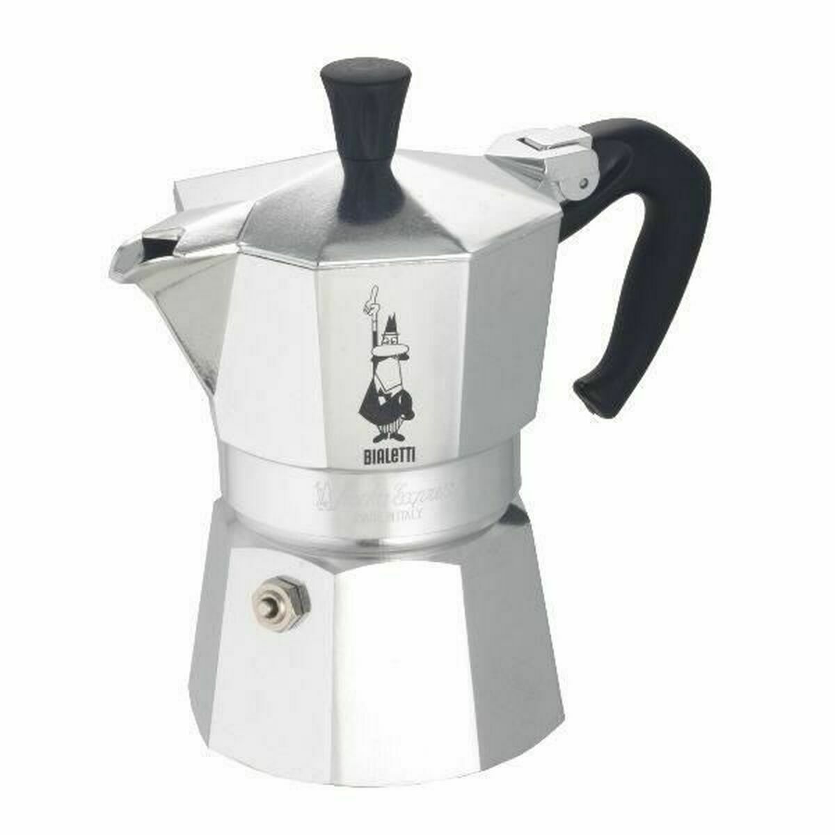 Cafeteira Italiana Bialetti MOKA Prateado Metal Aço inoxidável Alumínio 1 L