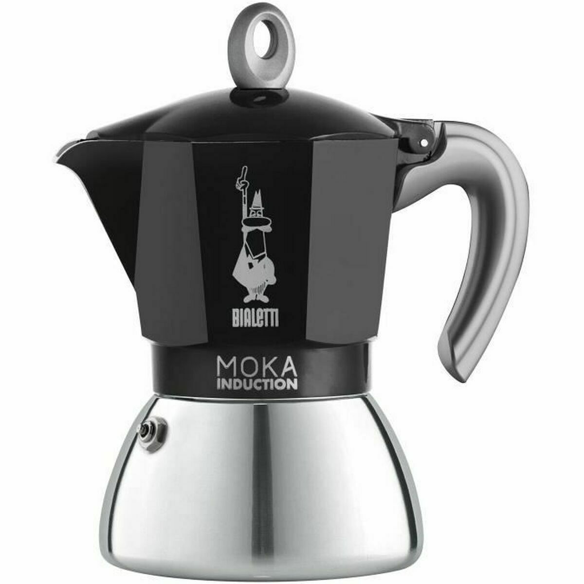 Cafeteira Italiana Bialetti NEW MOKA Preto Cinzento Metal Alumínio