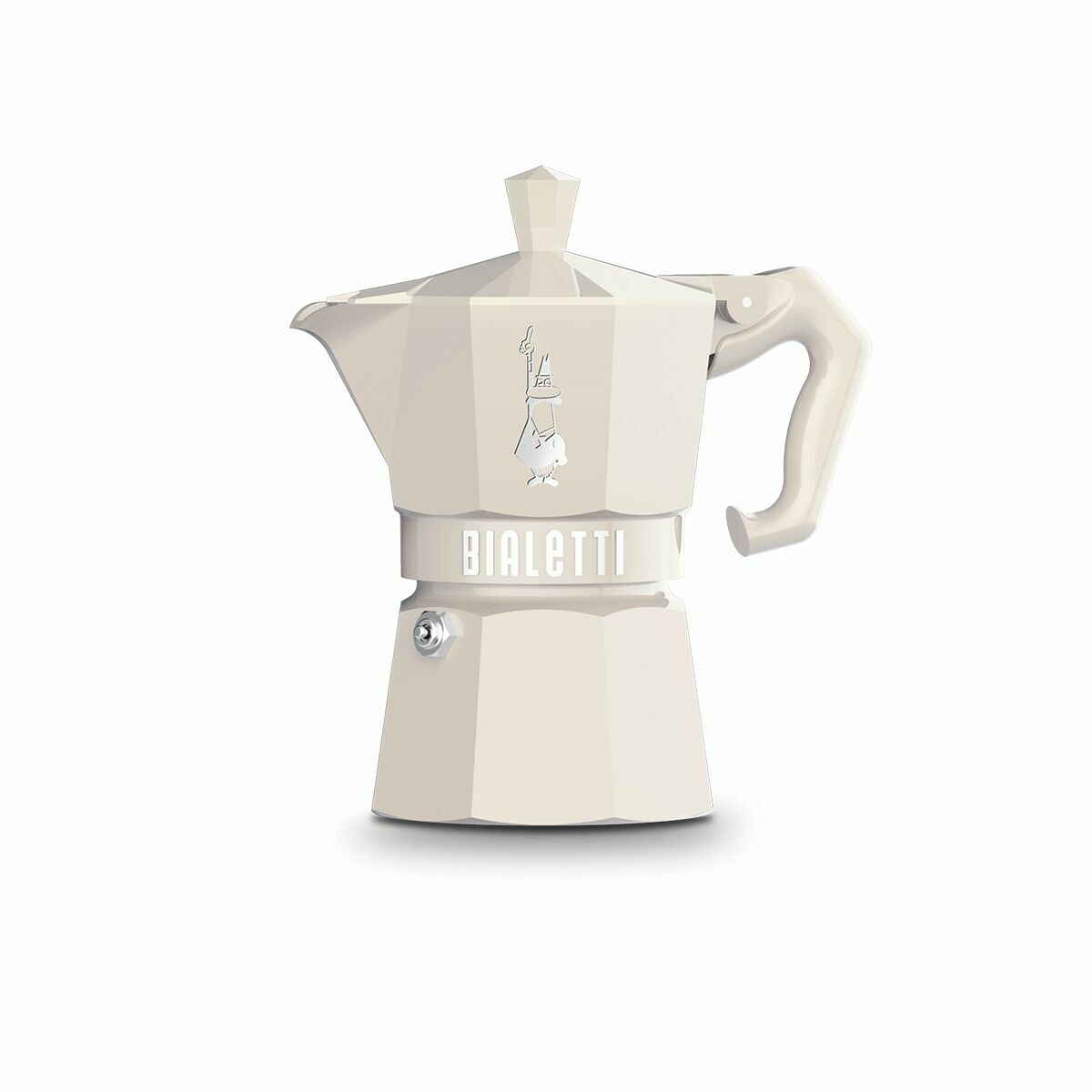 Cafeteira Italiana Bialetti MOKA EXCLUSIVE Creme Alumínio 3 Kopjes