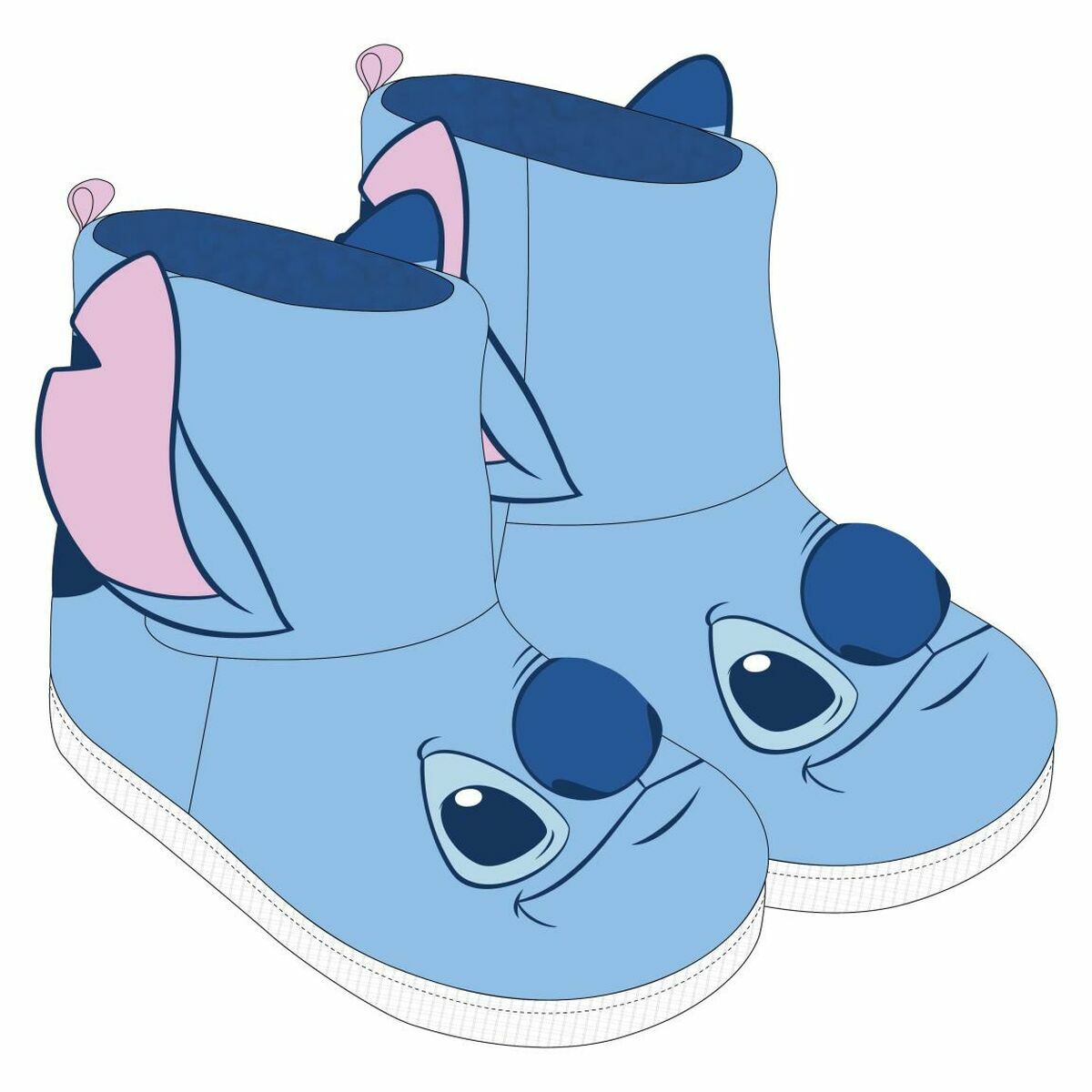 Chinelos de casa Stitch Azul Claro 24-25