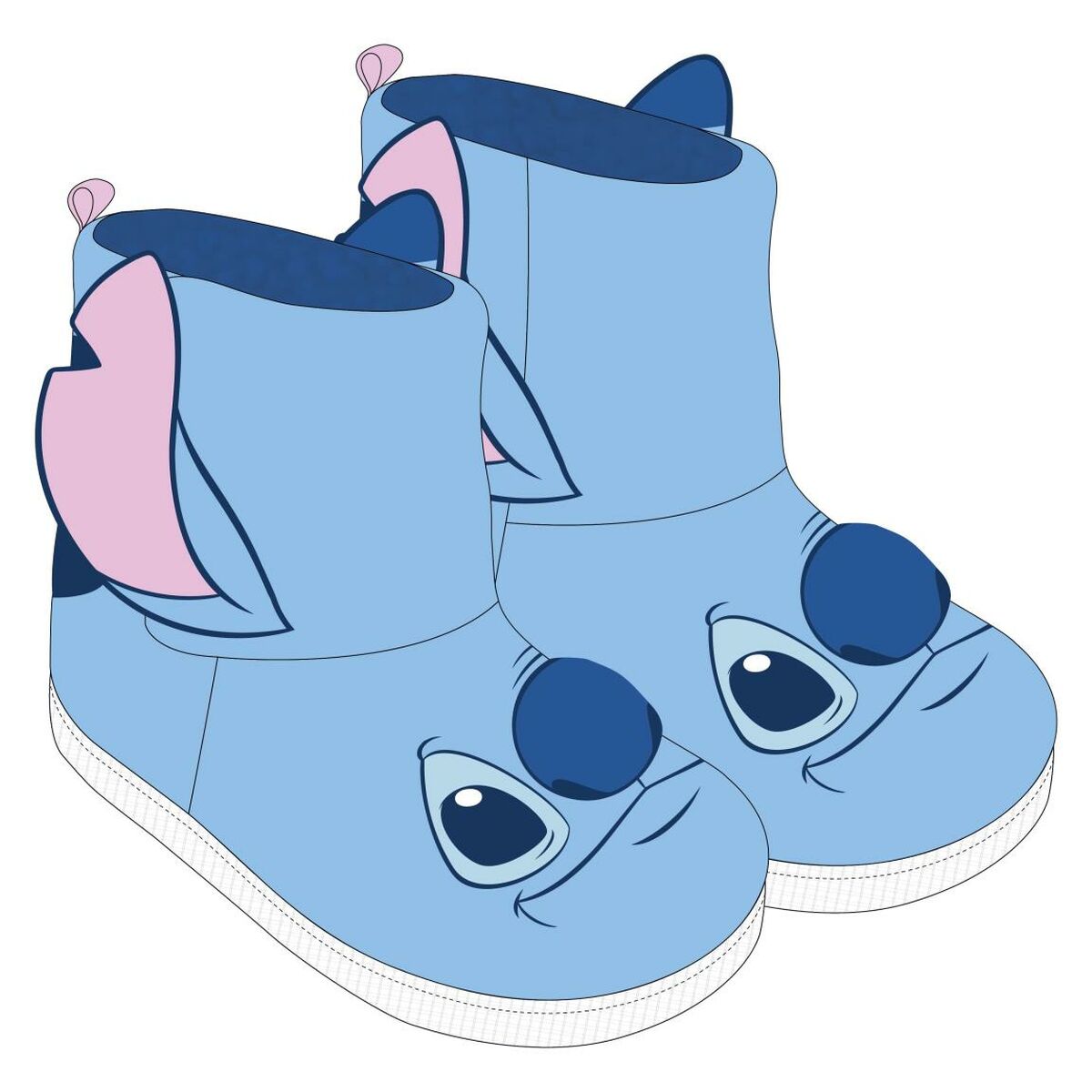 Chinelos de casa Stitch Azul Claro 26-27