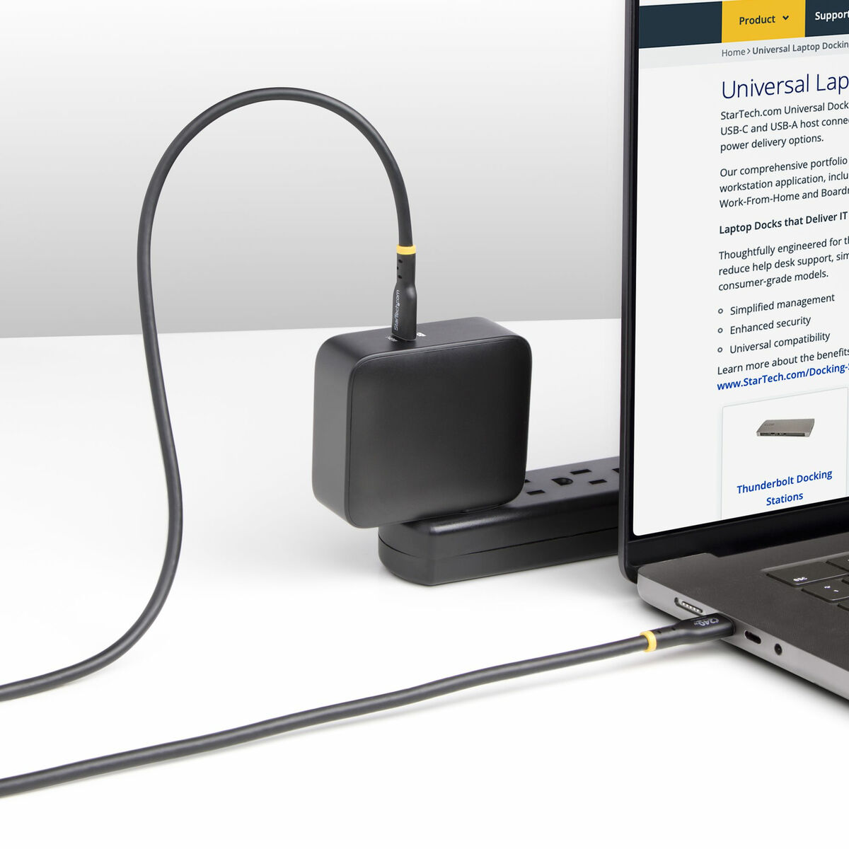 Cabo USB Startech USB2EPR3M Preto 3 m