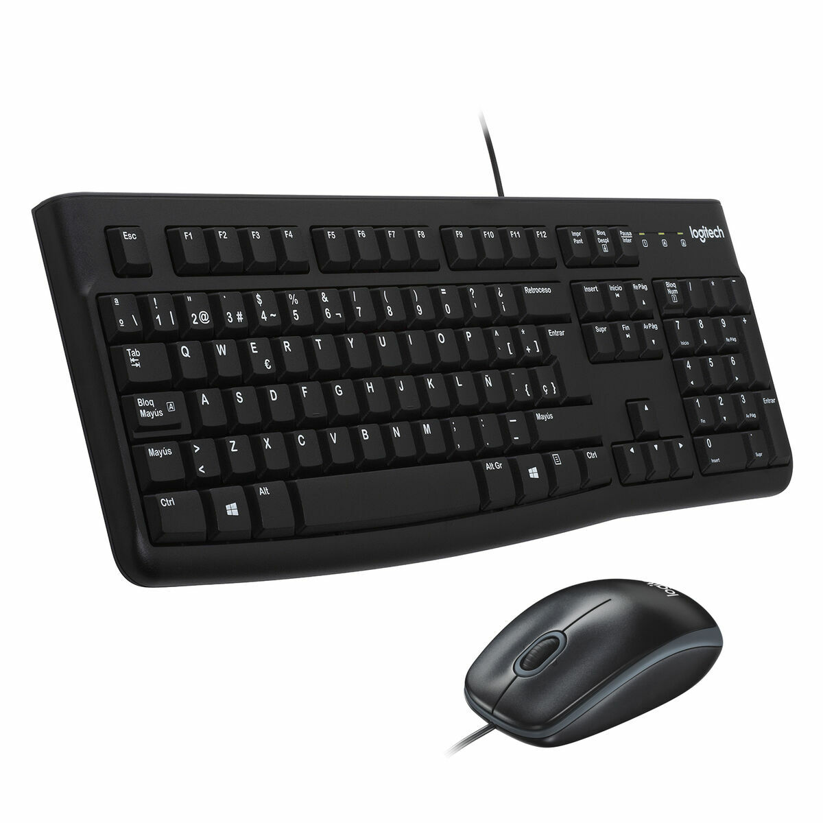 Teclado e Rato Logitech 920-002550 Preto Qwerty espanhol