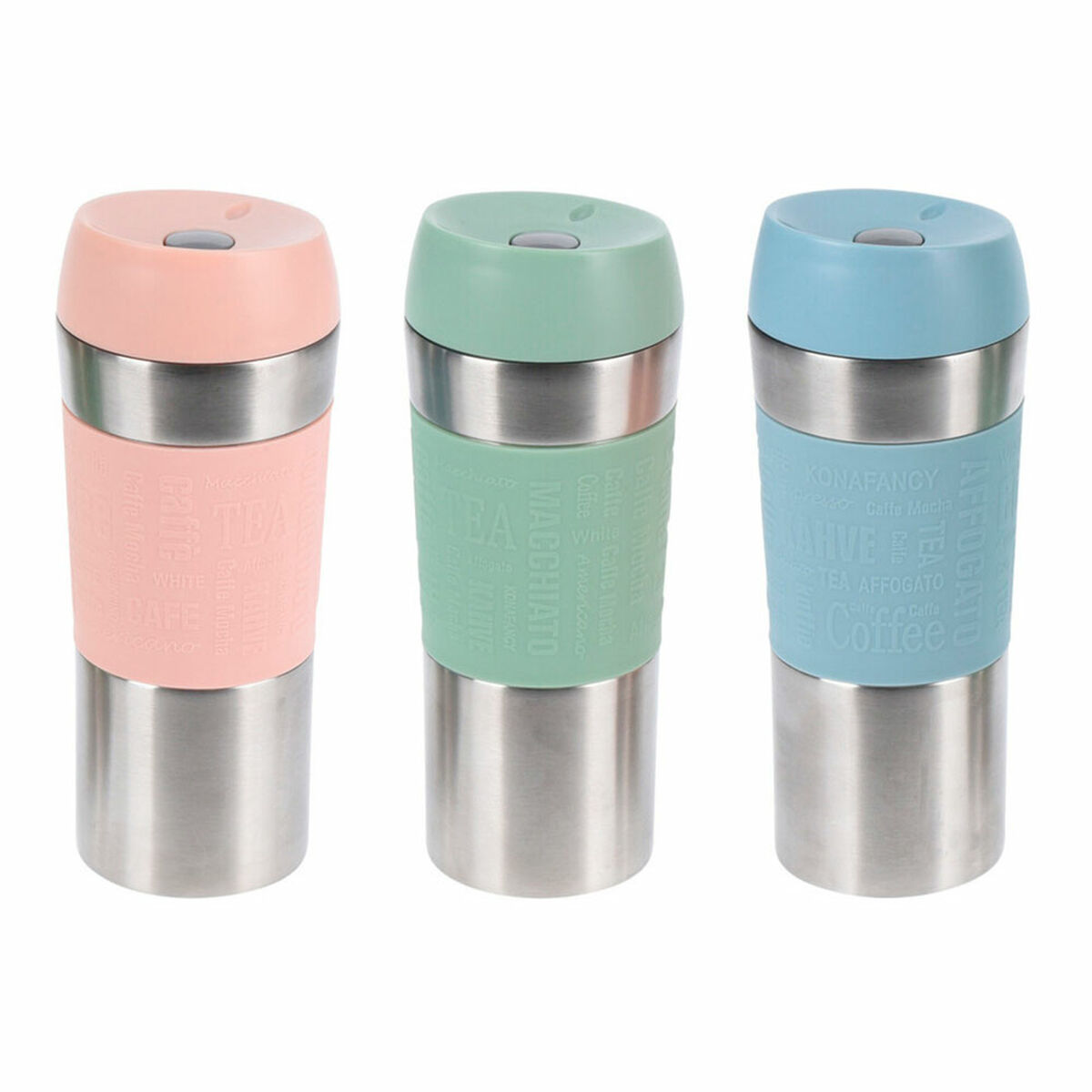 Caneca Térmica com Tampa Multicolor 350 ml