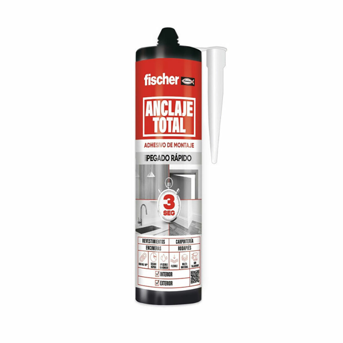 Fixação rápida Fischer Branco 290 ml Pasta