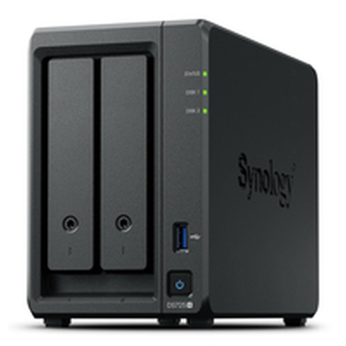Armazenamanto em Rede NAS Synology DS725+ Preto AMD Ryzen R1600