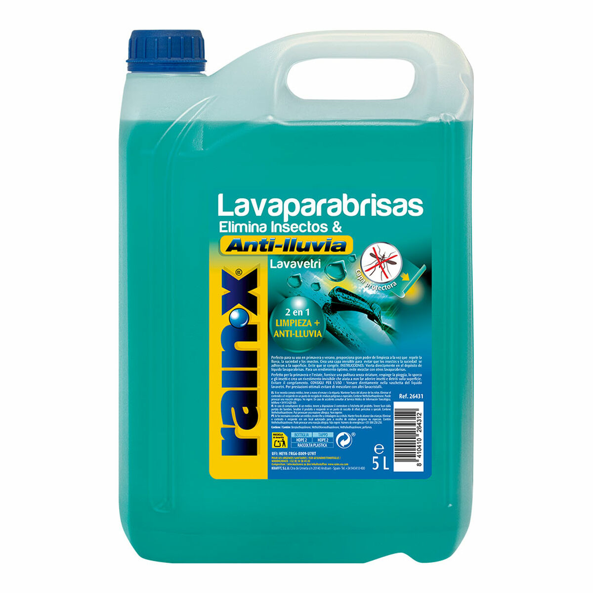 Dispositivo limpa-para-brisas Rainx 5 L