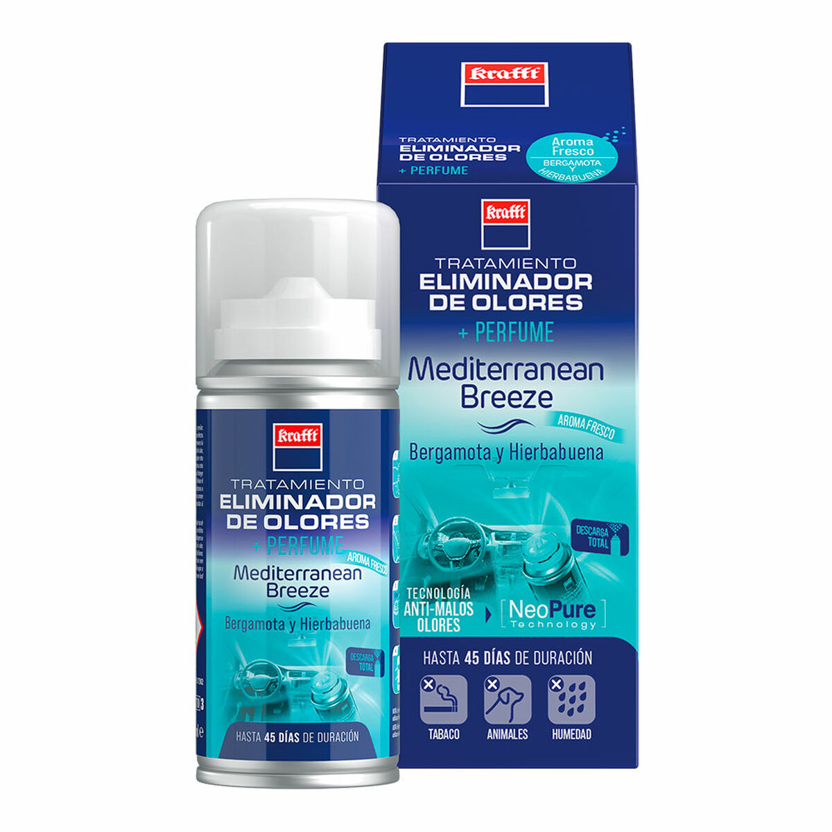 Produto de Limpeza para Painel de Instrumentos Krafft Mediterranean breeze 150 ml Bergamota