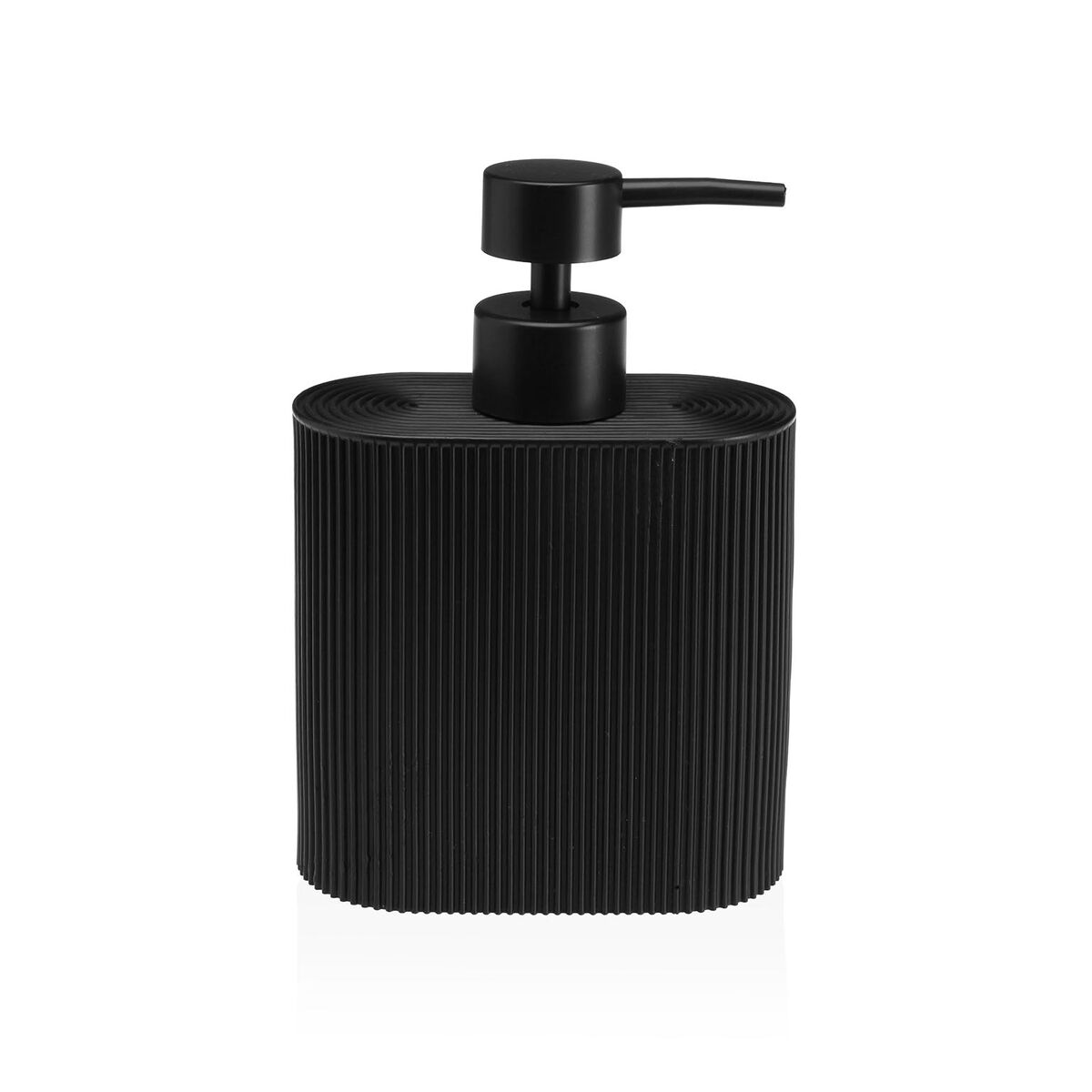 Dispensador de Sabão Versa Preto Resina ABS 5,5 X 17 X 11 CM