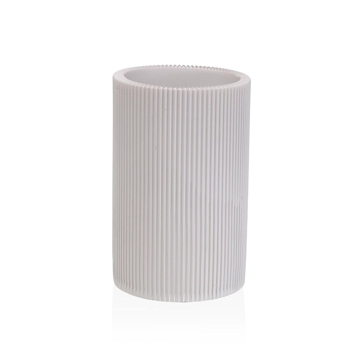 Suporte para a escova de Dentes Versa Branco Resina 7,5 x 11,5 x 7,5 cm