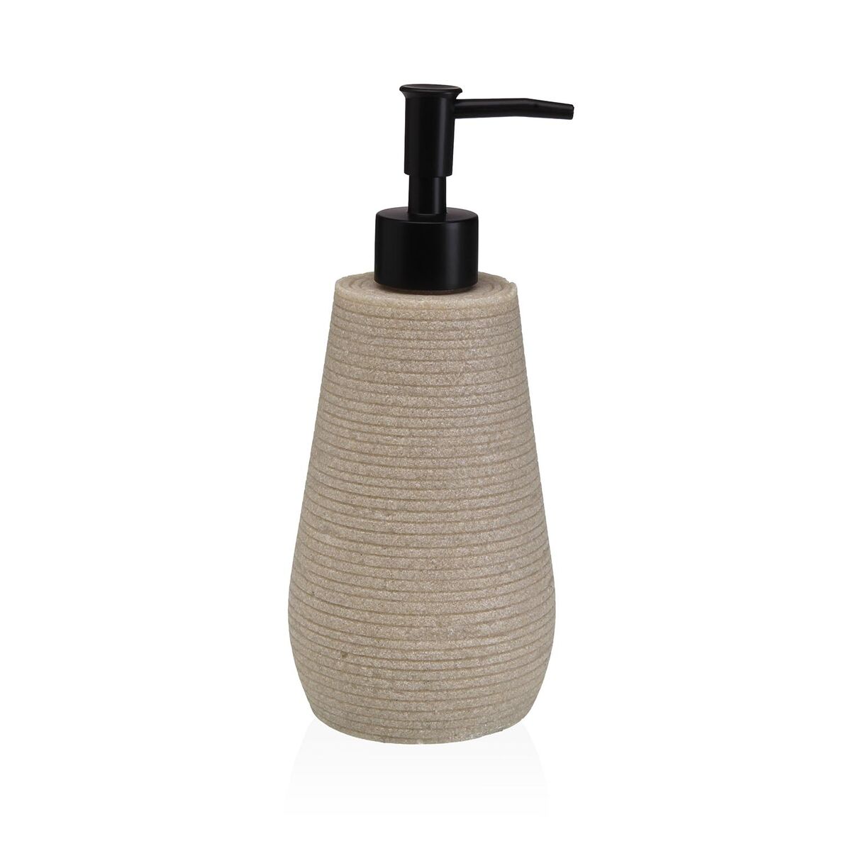 Dispensador de Sabão Versa Bege Resina ABS 8,5 x 20 x 8,5 cm