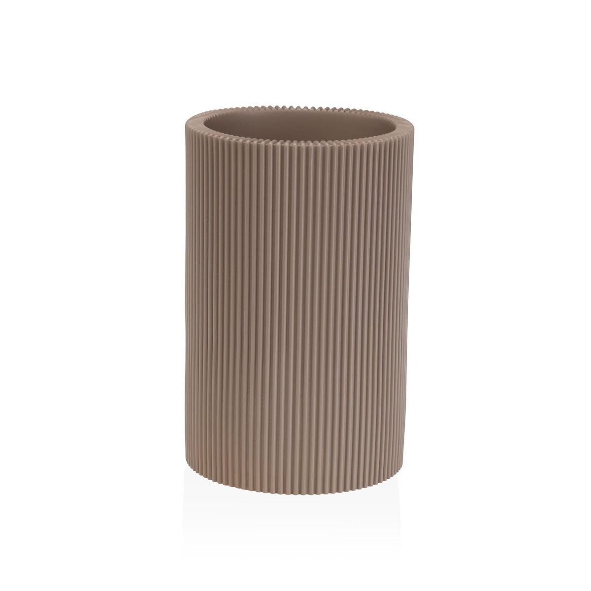 Suporte para a escova de Dentes Versa Bege Resina 7,5 x 11,5 x 7,5 cm