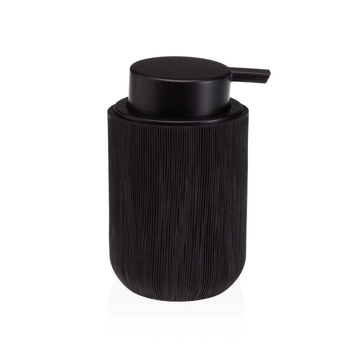 Dispensador de Sabão Versa Preto Resina ABS 8 x 13 x 8 cm