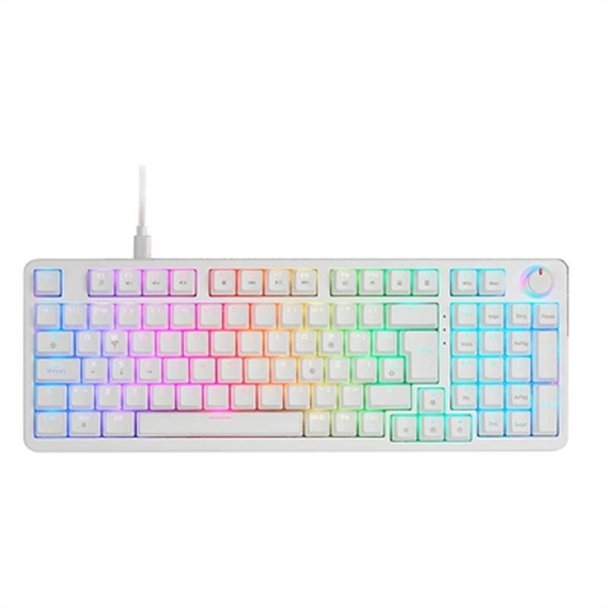 Teclado Gaming Mars Gaming MKPROWYES Branco Qwerty espanhol