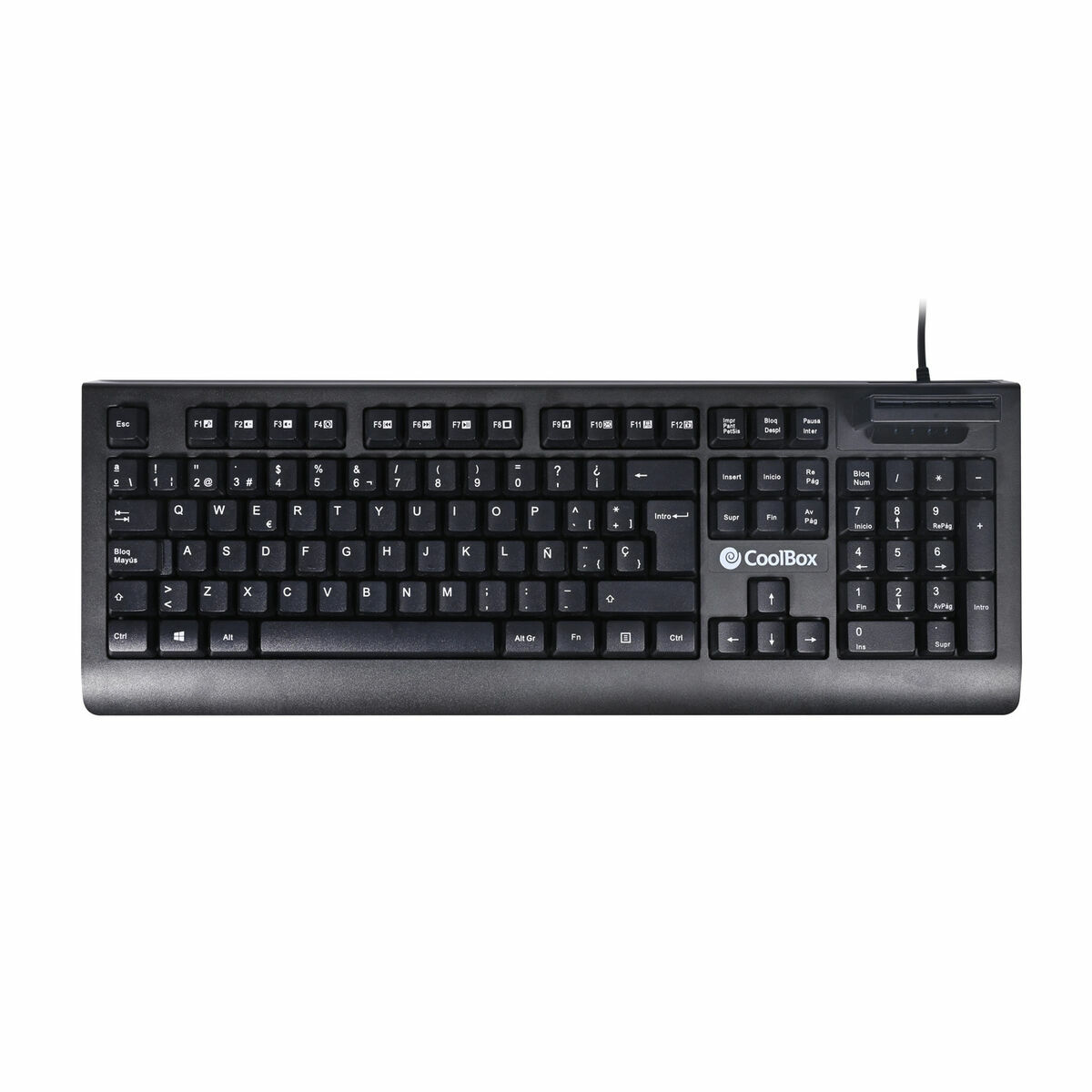 Teclado CoolBox COO-TEC04DNI Preto Multicolor Qwerty espanhol