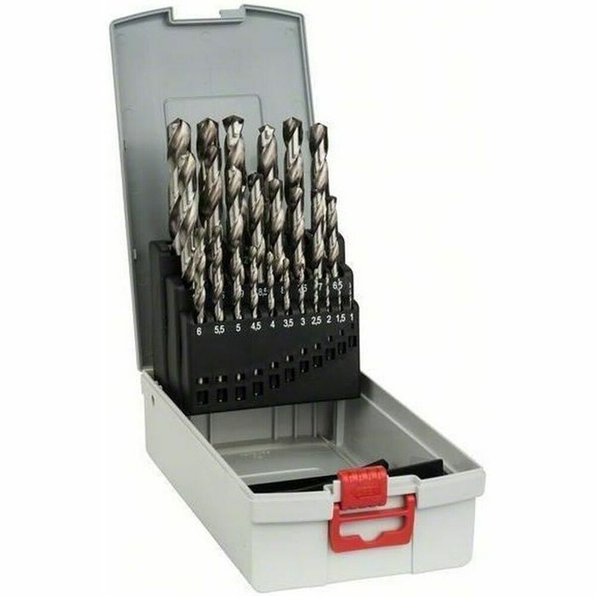 Conjunto de brocas BOSCH HSS-G Aço de alta velocidade (HSS) Caixa com Tampa 25 Peças