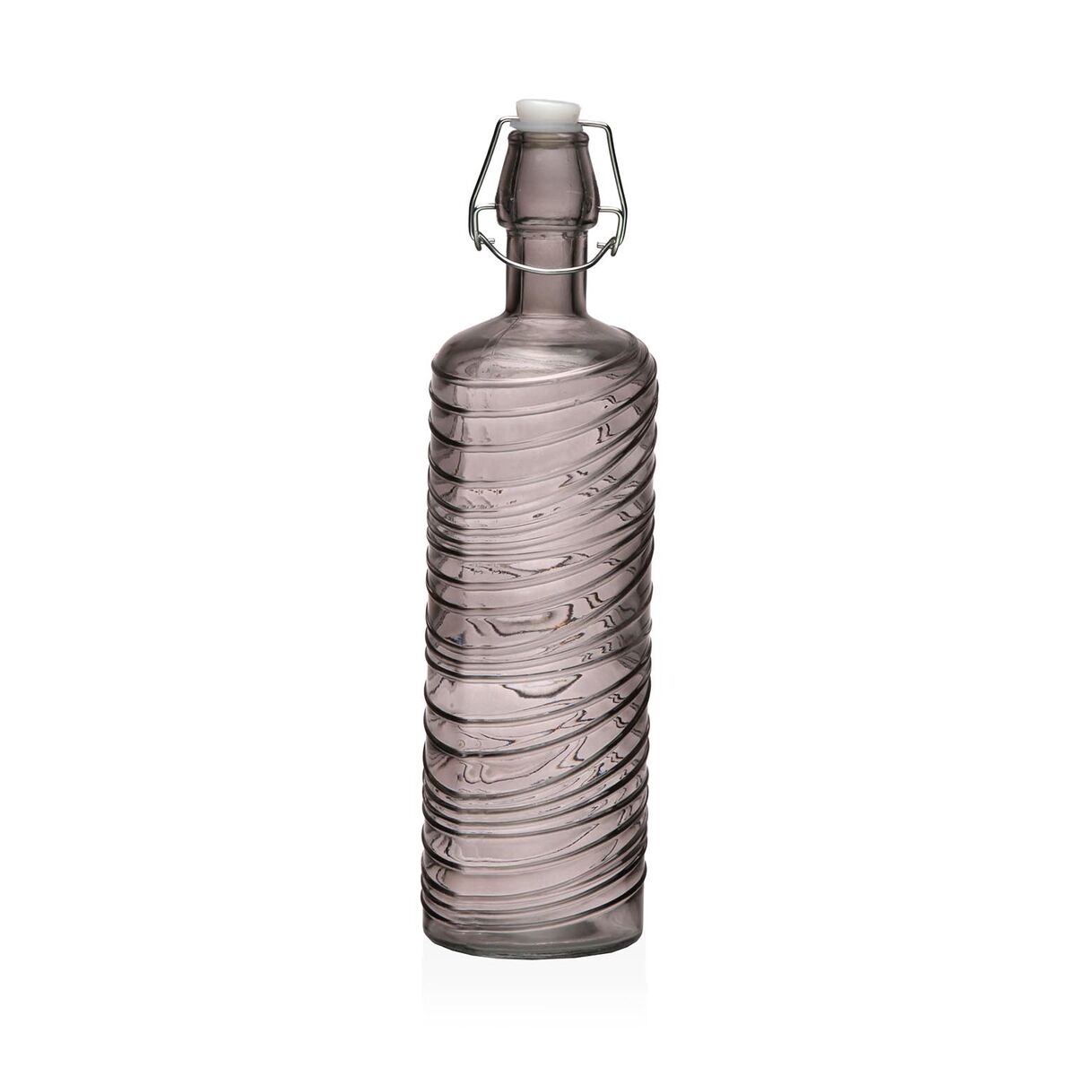 Garrafa de água Versa Cinzento Vidro Alumínio 1 L 8,2 X 30,6 X 8,2 CM
