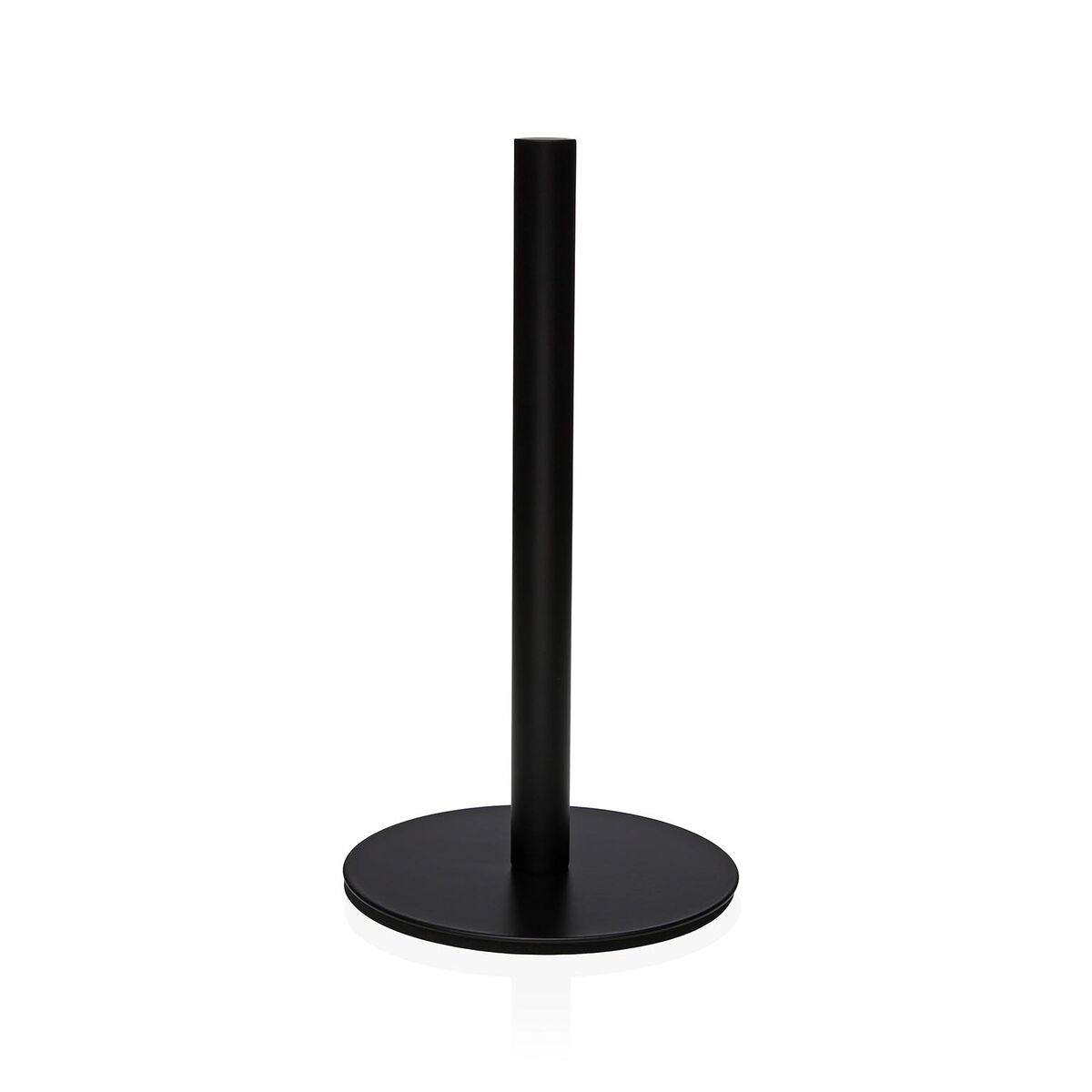 Suporte para Rolos de Papel de Cozinha Versa Preto Aço inoxidável Aço Ferro Madeira da borracha 17 x 31 x 17 cm