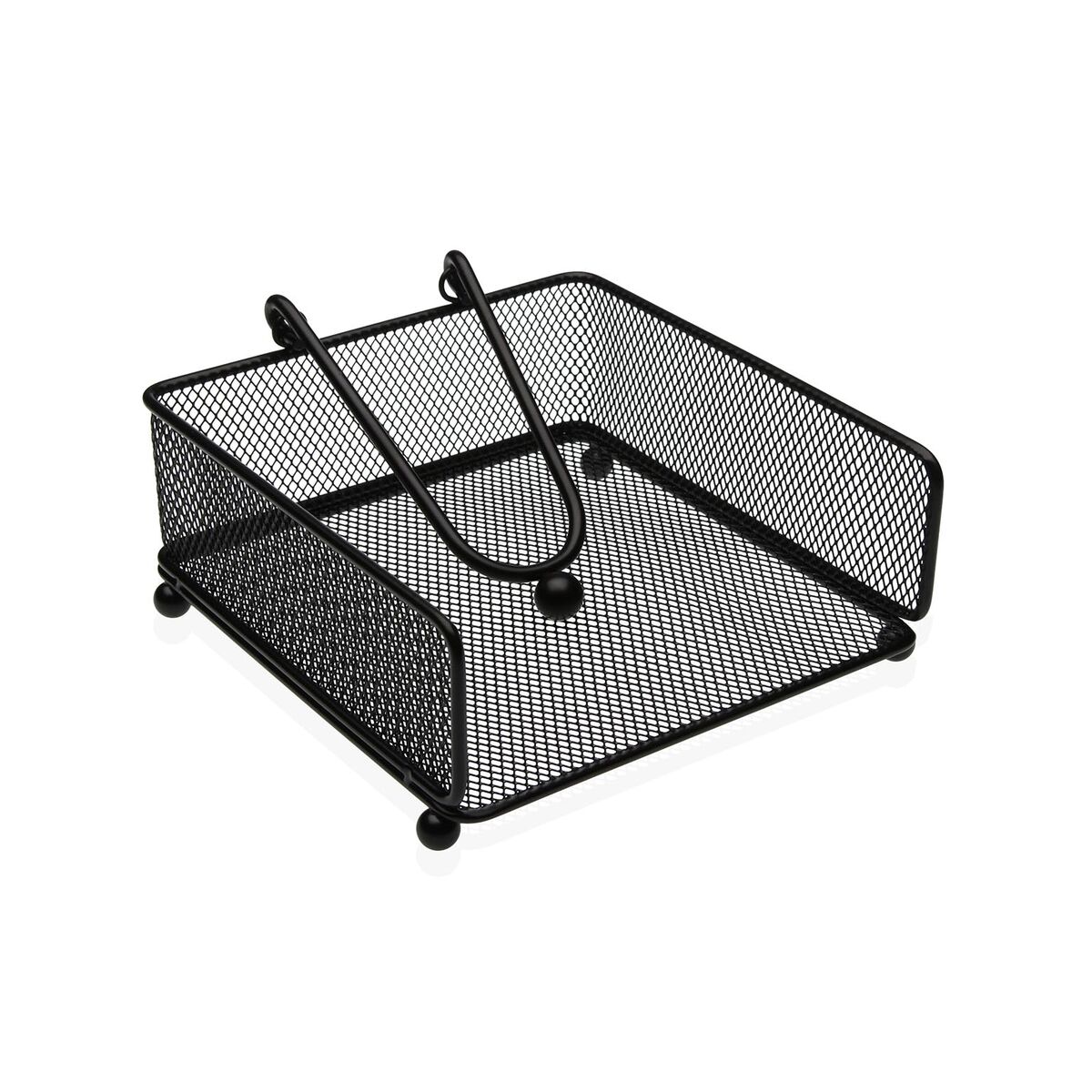 Porta-guardanapos Versa Preto Aço Ferro 17,5 X 9 X 18 CM