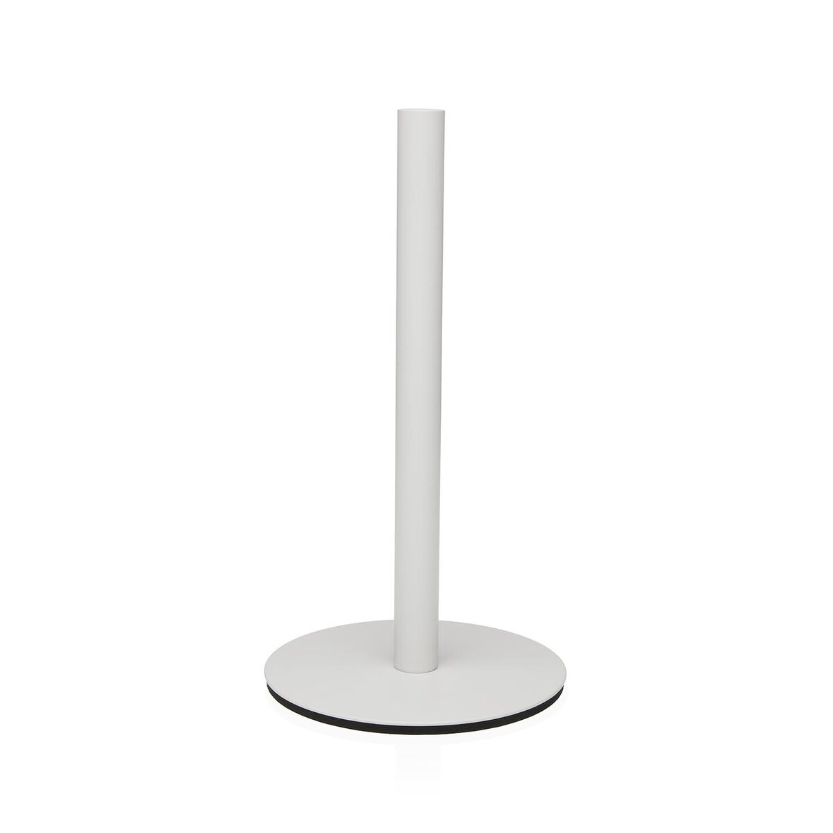 Suporte para Rolos de Papel de Cozinha Versa Branco Aço inoxidável Aço Ferro Madeira da borracha 17 x 31 x 17 cm